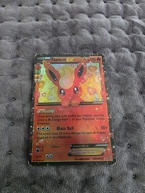 Pokemon Flareon EX Holographic Card -